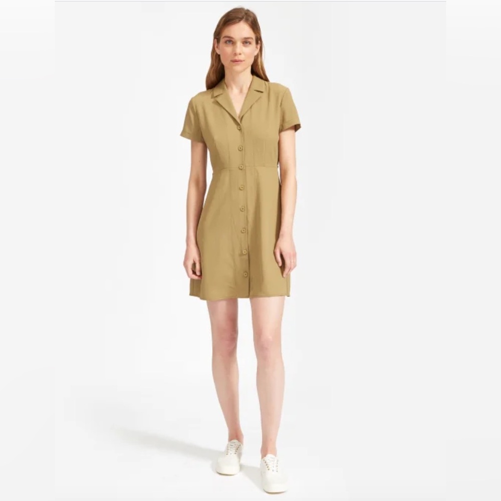 The Japanese Goweave Notch Shirtdress
